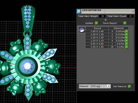 FLOWER GOLD PENDANT 3D 打印模型