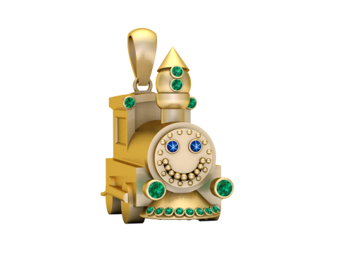Trian Gold Pendant 3Dプリントモデル