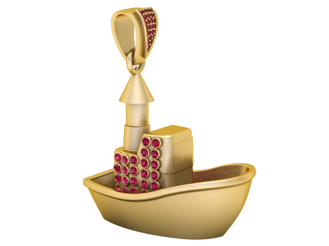 SHIP GOLD PENDANT 3D Принт Модель