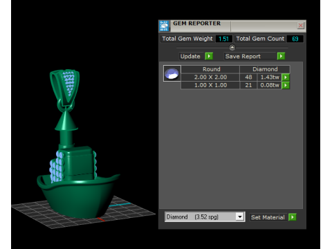 SHIP GOLD PENDANT 3D Print Model