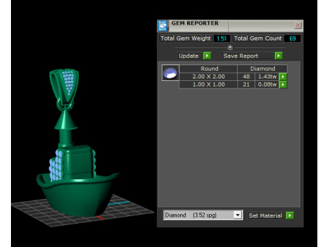 SHIP GOLD PENDANT 3D Print Model