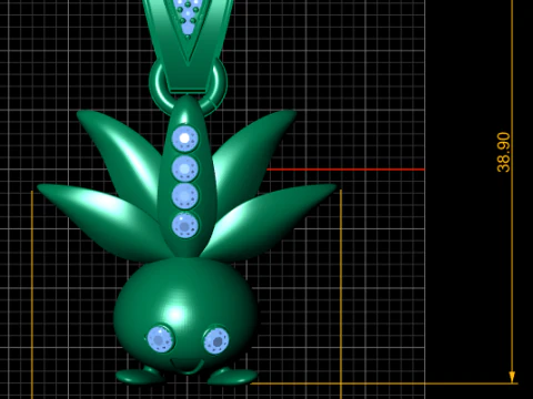 3D Gold Pendant 3D Print Model