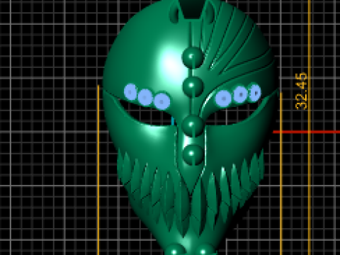 SKULL MASK FACES PENDANT 3D Print Model