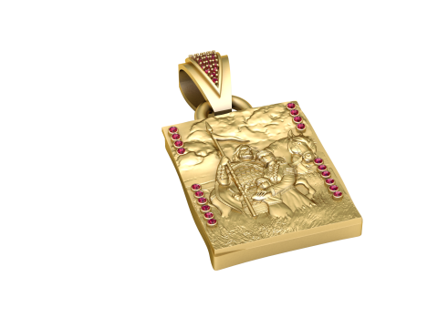 3D GOLD PENDANT 3D Принт Модель