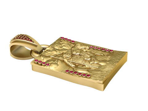 3D GOLD PENDANT 3D 打印模型