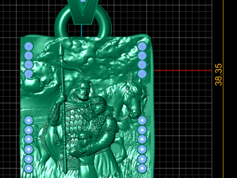 3D GOLD PENDANT 3D 打印模型
