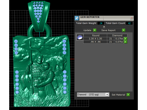 3D GOLD PENDANT 3D 打印模型