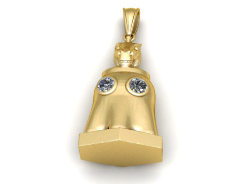 HOURS GOLD PENDANT Modello di stampa 3D