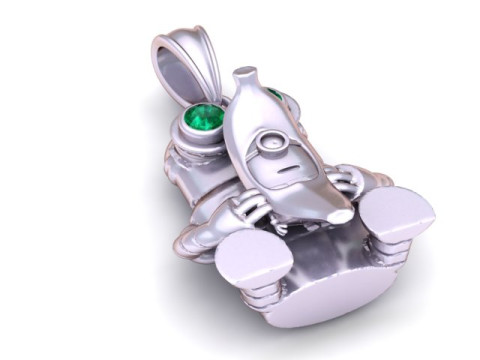 3D GOLD PENDANT Model Cetak 3D