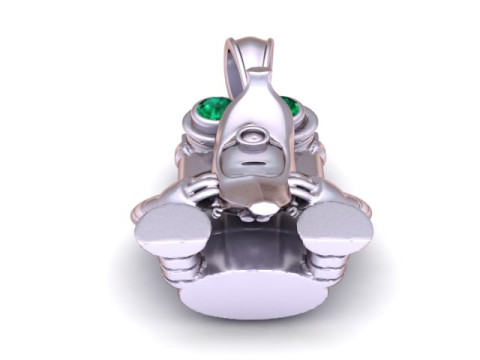3D GOLD PENDANT Modello di stampa 3D