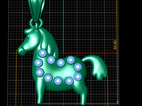 HOURS GOLD PENDANT Model Cetak 3D