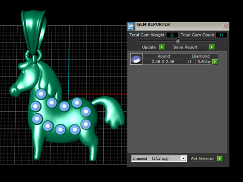 HOURS GOLD PENDANT Model Cetak 3D