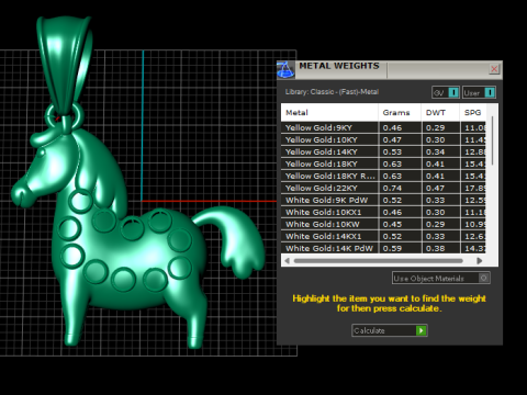 HOURS GOLD PENDANT Model Cetak 3D