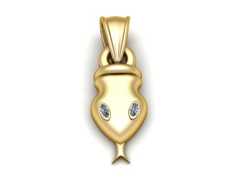 3D GOLD PENDANT 3D Druckmodell