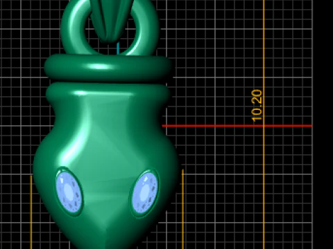 3D GOLD PENDANT 3D Print Model