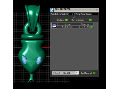 3D GOLD PENDANT 3D Druckmodell