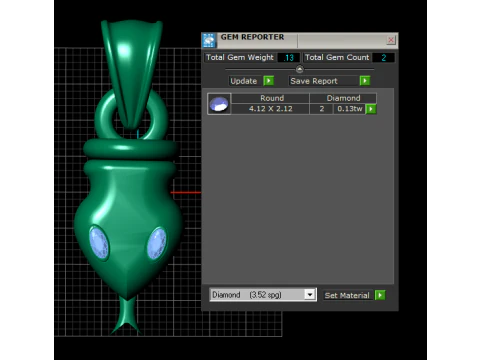 3D GOLD PENDANT 3D Print Model