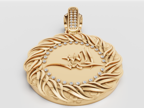 3D GOLD PENDANT Model Cetak 3D