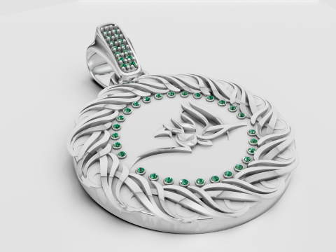 3D GOLD PENDANT 3D Print Model