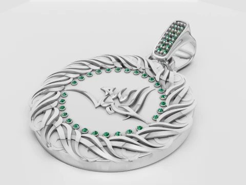 3D GOLD PENDANT 3D Print Model
