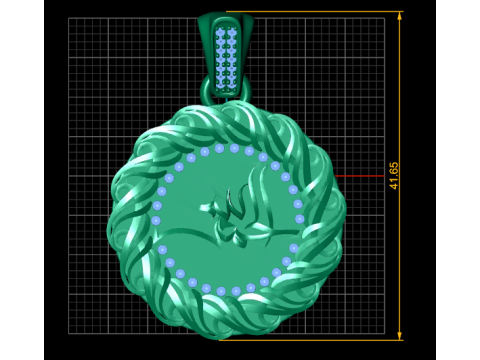 3D GOLD PENDANT 3D Print Model