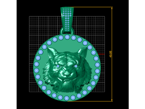 3DGOLDAIMALSPENDANT 3D Принт Модель