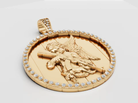 ZŁOTY WISIOREK 3D Model do druku 3D