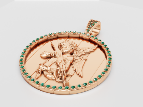 3D GOLD PENDANT 3D Print Model