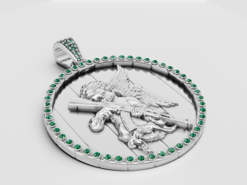 3D GOLD PENDANT 3D Print Model