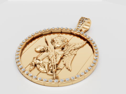 3D GOLD PENDANT 3D Print Model