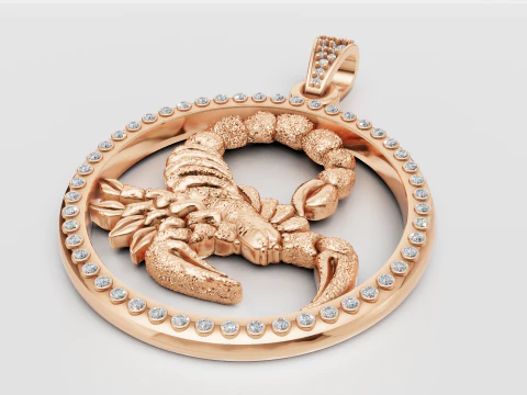 Zawieszka ze złotą wkładką 3D Model do druku 3D