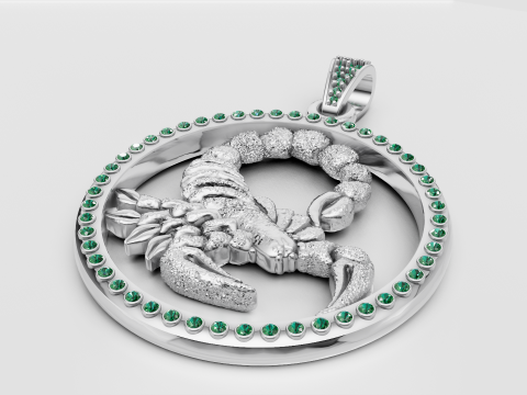 3D Gold Insert Pendant 3D 打印模型