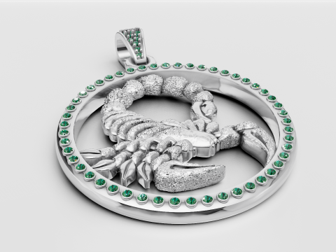 3D Gold Insert Pendant 3D 打印模型