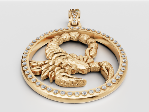 3D Gold Insert Pendant 3D 打印模型