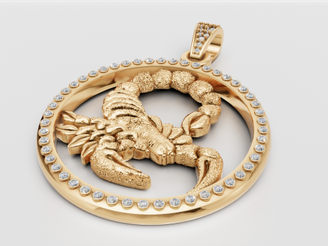 3D Gold Insert Pendant 3D 打印模型