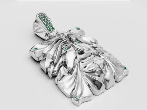 SQUAR FACES PENDANT 3D Print Model