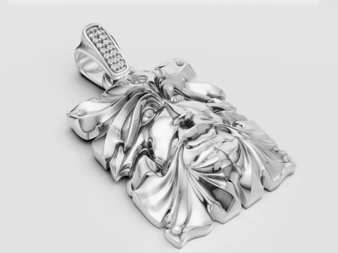 SQUAR FACES PENDANT 3D Print Model