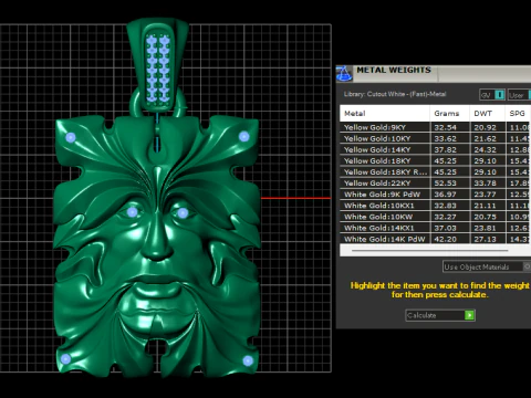 SQUAR FACES PENDANT 3D Print Model