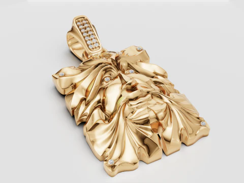 SQUAR FACES PENDANT 3D Print Model