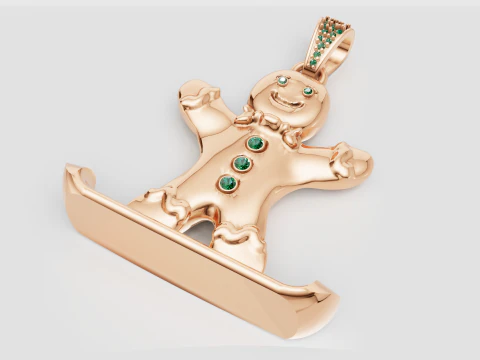 3D GOLD PENDANT 3D Print Model