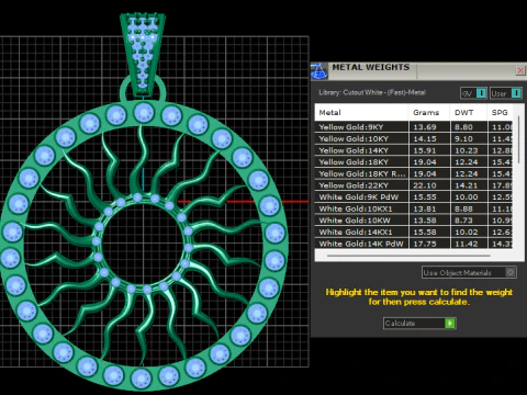 ROUND SUN PENDANT 3D Print Model