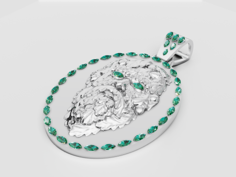 ROUND FACES PENDANT 3D printmodel
