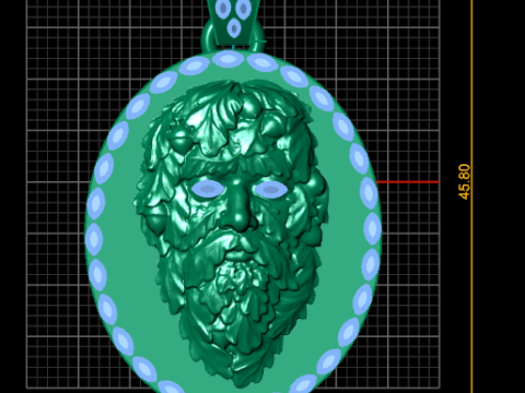 ROUND FACES PENDANT 3D printmodel