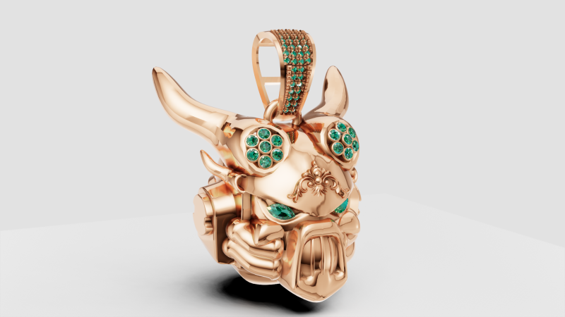 ANIMALS FACES PENDANT Model Cetak 3D .c4d .max .obj .3ds .fbx .stl .blend