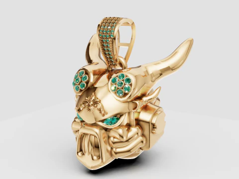 ANIMALS FACES PENDANT 3D Print Model