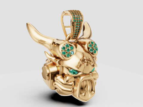 ANIMALS FACES PENDANT Model Cetak 3D