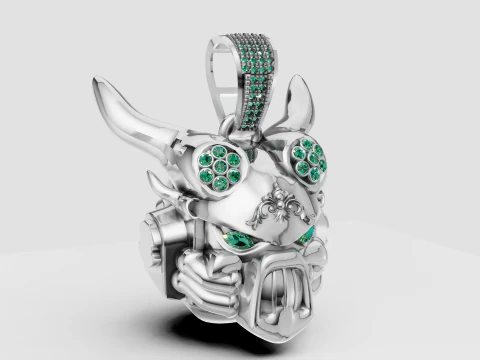 ANIMALS FACES PENDANT 3D Print Model