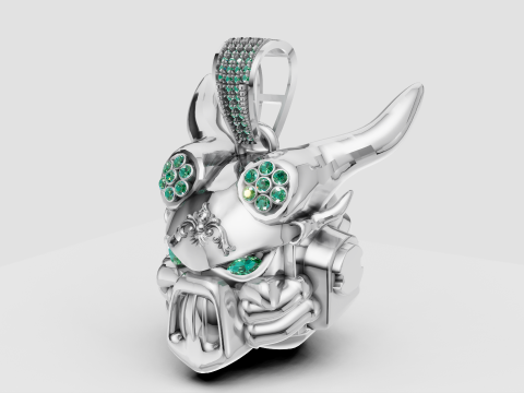 ANIMALS FACES PENDANT Model Cetak 3D