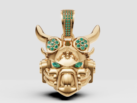 ANIMALS FACES PENDANT Model Cetak 3D