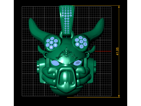 ANIMALS FACES PENDANT Model Cetak 3D